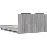  Okvir kreveta s uzglavljem LED boja hrasta sonome 120 x 200 cm | Shoptok.si