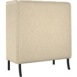 vidaXL Kauč s visokim leđima Krem 109x56x121 cm Tkanina | shoptok.hr