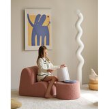 Wigiwama Rožnat otroški tabure iz tkanine bouclé – | Shoptok.si