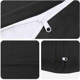  Presvlaka za jastuk 2 pcs HEERLEN Crna Ø 30 cm Baršun | shoptok.hr