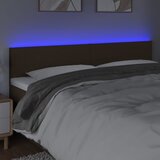  LED uzglavlje tamnosmeđe 200x5x78/88 cm od tkanine | shoptok.hr