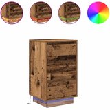 Maison Chic Nočna omarica - Nočna miza z LED lučmi Stari les 38x34x65 cm, (21690134) | Shoptok.si