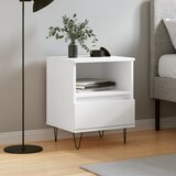  The Living Store Nočna omarica bela 40x35x50 cm inženirski les - Nočna Omarica, (21454659) | Shoptok.si