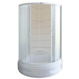Linni classic tuš kabina sa kadom, duboka, R90x195cm, mat staklo 4mm, beli ram Cene