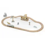 podaljšek za leseno železniško postajo dinosaurs