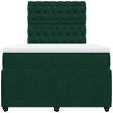 Box spring krevet s madracem tamnozeleni 120x200 cm baršunasti | shoptok.hr