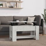 The Living Store Klubska mizica betonsko siva 101x49x52 cm inženirski les - Klubska Mizica, (21575113) | Shoptok.si