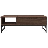  Stolić za kavu boja hrasta 100 x 50 x 35 cm od drva i metala | shoptok.hr