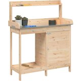  Miza za sajenje z omarico 110,5x45x124,5 trden les jelke | Shoptok.si