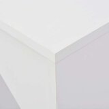 vidaXL Barska miza s premično polico bela 138x39x110 cm | Shoptok.si