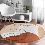 Mila Home Ciglasti periv/pogodan za robotski usisavač okrugli tepih ø 120 cm Comfort – | shoptok.hr