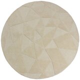 Flair Rugs Bež ročno tkana volnena okrogla preproga ø 160 cm Shard – | Shoptok.si