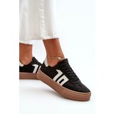 Zazoo Black Leather Women's Platform Sneakers | ePonuda.com
