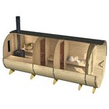 Male kuće Vanjska sauna RUKA 240 × 565 cm sa šindrom | shoptok.hr