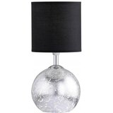 Wofi 8149.02.70.6010 - Stona lampa CARMEN 1xE14/40W/230V crna/srebrna Cene