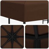 Gazebo 3 x 3 m Smeđa Poliester i čelik 190 gsm | shoptok.hr