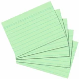 Herlitz Kartica A6, diktando, set 100/1, 170 gramski papir, zelene