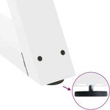 Noge jedilne mize 2 kosa Bela 70x(72-73,3) cm Jeklo, (21828574) | Shoptok.si