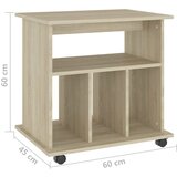 Ormarić s kotačima boja hrasta sonome 60x45x60 cm drvena | shoptok.hr