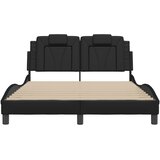  Okvir kreveta Viana s LED-om bez madraca crni 140 x 200 cm | Eponuda.com