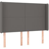  LED uzglavlje sivo 147x16x118/128 cm od umjetne kože | shoptok.hr