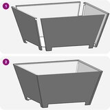  Vatra zdjela Crna 80 x 80 x 40 cm Otporni čelik | shoptok.hr