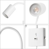  Immax NEO 08296L - Zidna lampa sa USB PUNTO 1xGU10/9W/230V bela | Eponuda.com