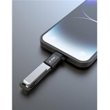 Swissten iPEAX OTG ADAPTER, LIGHTNING / USB-A (ženski), alu, CRNI | shoptok.hr