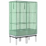  Povišena gredica s pokrovom za staklenik 80 x 40 x 140 cm | shoptok.hr