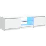 Maison Chic TV omarica - TV stojalo - Televizijska omarica z LED lučkami bela 140x40x35,5 cm, (21700466) Cene