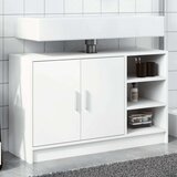 vidaXL Omarica za umivalnik bela 90x29x55 cm inženirski les | Shoptok.si