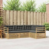  Set vanjskih sofa 4 pcs Bijela i antracit 245,5 x 166,5 x 73 cm | shoptok.hr
