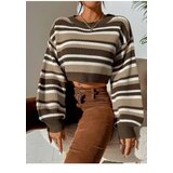 Dewberry 46157 Knit Crop Womens Sweater-VISION | shoptok.hr