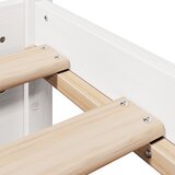  Okvir kreveta s uzglavljem bijeli 75x190 cm od borovine | shoptok.hr