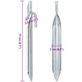  Klinovi za šator V-oblika 24 kom 17 cm Ø 20 mm pocinčani čelik | Eponuda.com
