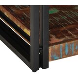 vidaXL Višebojni stolić za kavu 90x50x38 cm puno drvo obrađeno | shoptok.hr