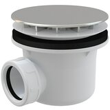 Alcaplast Odtok za tuš kad (Premer odtoka: 90 mm, Krom, S kromiranim plastičnim pokrovom odtoka) | Shoptok.si