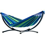  Okvir za viseću mrežu 250 cm + viseća mreža 200x120 (do 200 kg) - zeleno/plava | shoptok.hr