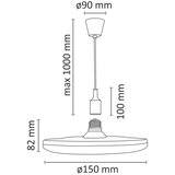  LED viseća svetiljka KIKI 1xE27/10W/230V zelena | Eponuda.com