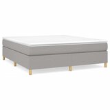 Krevet box spring s madracem svjetlosiva 160x200 cm tkanina | Eponuda.com