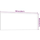  Zidna magnetna ploča crna 100 x 40 cm od kaljenog stakla | shoptok.hr