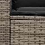  Vrtna sofa 5-sjed s jastucima sivi poliratan | shoptok.hr