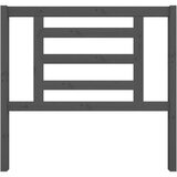  Posteljno vzglavje sivo 106x4x100 cm trdna borovina, (20647957) | Shoptok.si