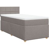  Krevet s oprugama i madracem smeđesivi 90x200 cm od tkanine | shoptok.hr