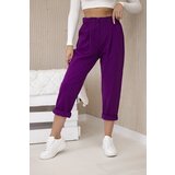 Kesi Punto Milano Winter trousers dark purple Cene