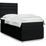 Maison Chic Box spring postelja - Vzmetna postelja z vzmetnico črna 80x200 cm blago SL23936, (21879960) | Shoptok.si