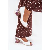 Boto Leather pumps with decorative heel Lewski Shoes Cijene