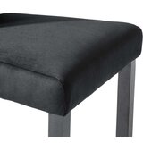  Jedilni stoli 2 kosa črn žamet | Shoptok.si