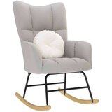 vidaXL Gugalni stol Cloud Grey Fabric | Shoptok.si