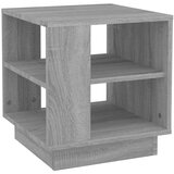 Maison Chic Klubska mizica - kavna mizica - Nizka mizica siva sonoma 40x40x43 cm konstruiran les, (21753312) | Shoptok.si